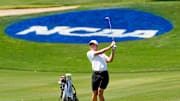 Vanderbilt golfer Gordon Sargent plays his third shot on the 18th hole during the first round of the 2023 NCAA Division I Men's Golf Championships at Grayhawk Golf Club in Scottsdale on May 26, 2023.